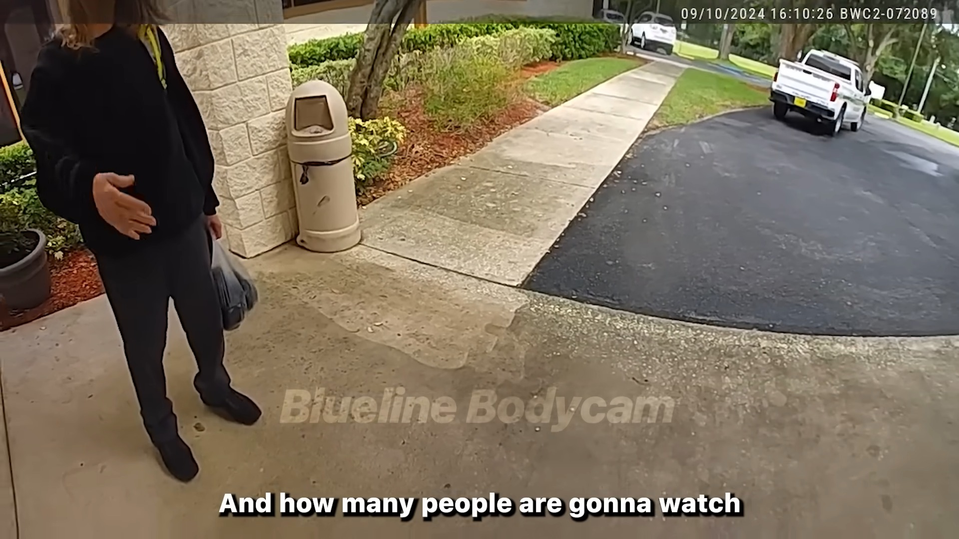 Cops Take Down Aggressive Woman V2808 046