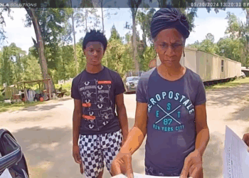 70yo Woman Takes on Police V2709 015