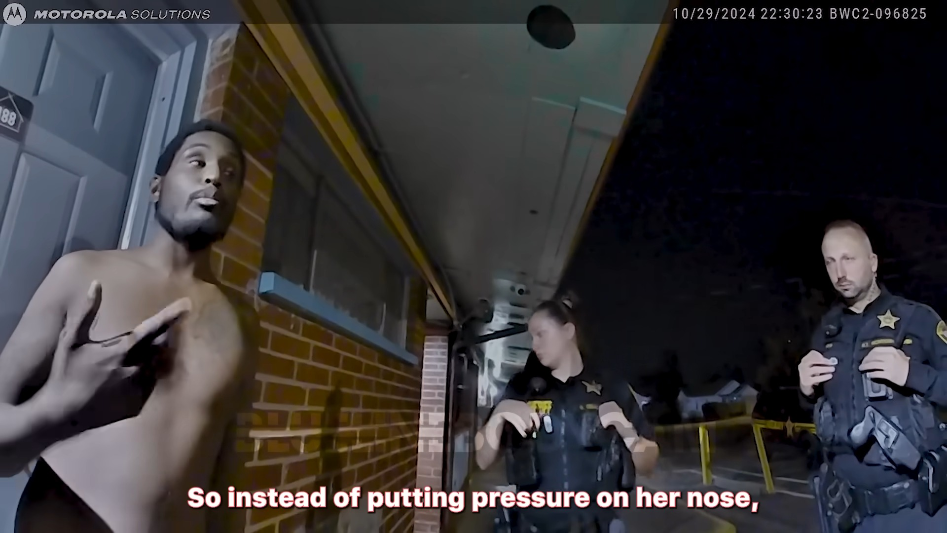 Cops Give Accused Woman Beater Taste of His Own V2808 057