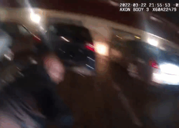 Nazi Tattoo Guy Starts Ramming Police V0409 033