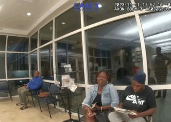 Fleeing Suspect Takes Herself Out Running into Pole V0411 023