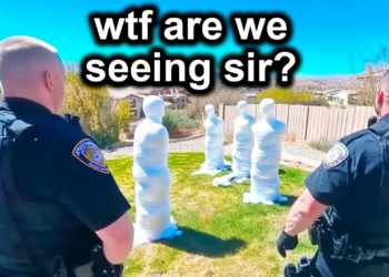 Cops Turn Pale as a Ghost when Searching a Backyard