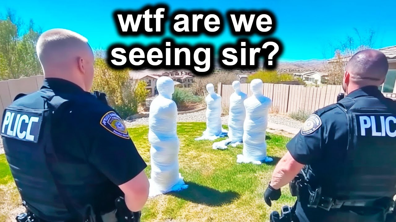 Cops Turn Pale as a Ghost when Searching a Backyard