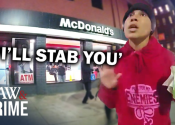 Bodycam: Woman Allegedly Threatened McDonald’s Customers with Butcher Knife