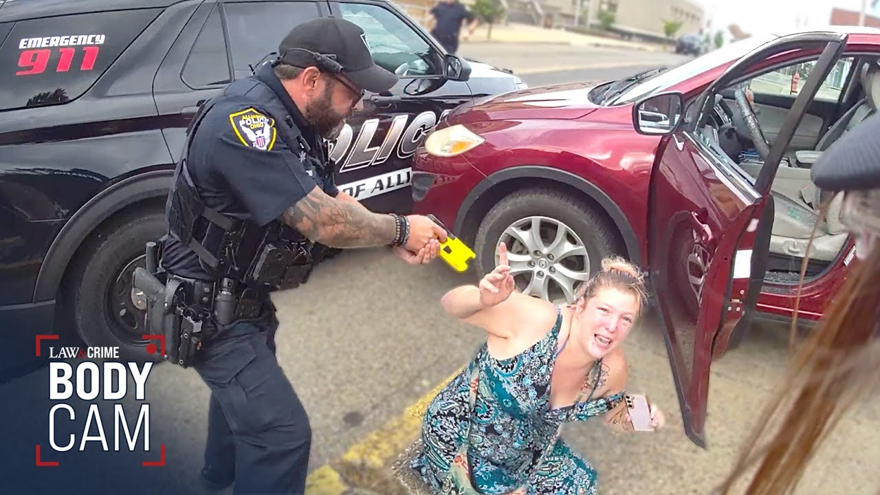 Bodycam: Ohio Woman Tased After Allegedly Ramming Cop Cars