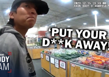 Shameless Man Pees in Grocery Store While Stealing Beer and Chicken