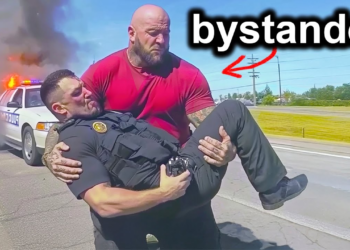 When Cops Get Rescued By Unlikely Strangers (Very Heartwarming Encounters)