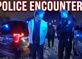 Man Arrested, Accused of Hurling Snowball at Police Officer