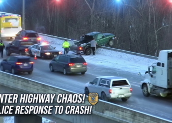 Can they rescue this pickup dangling off bridge?