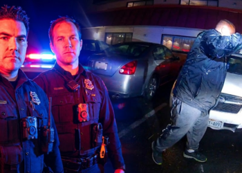 Nazi Tattoo Guy Starts Ramming Police