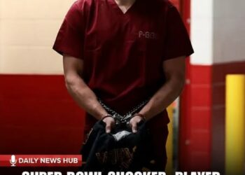 Patriots’ Mack Hollins makes striking Super Bowl entrance barefoot with mask, cuffs