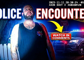 Drunk Man Crying to Wife in Car Gets Surprised by Police