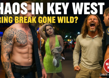 Spring Break Crowd Watches as Man Flees and Gets Tased