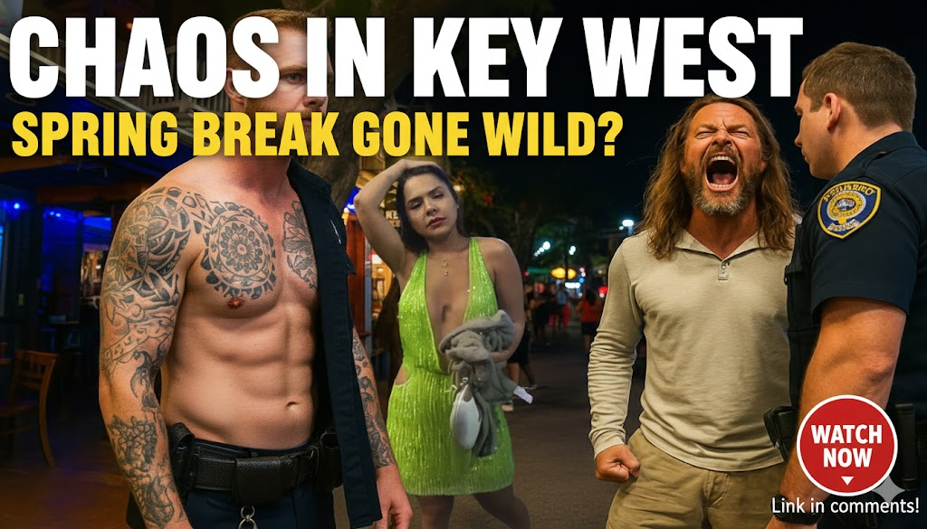 Spring Break Crowd Watches as Man Flees and Gets Tased