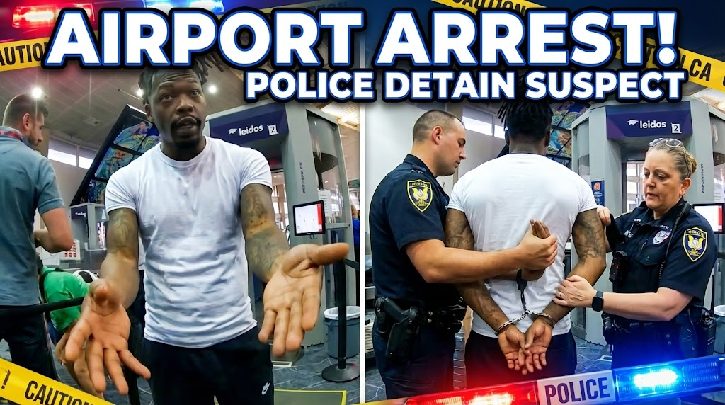 DRUNK Passenger Demands A Woman To Check Him In TSA Only To Get Arrested