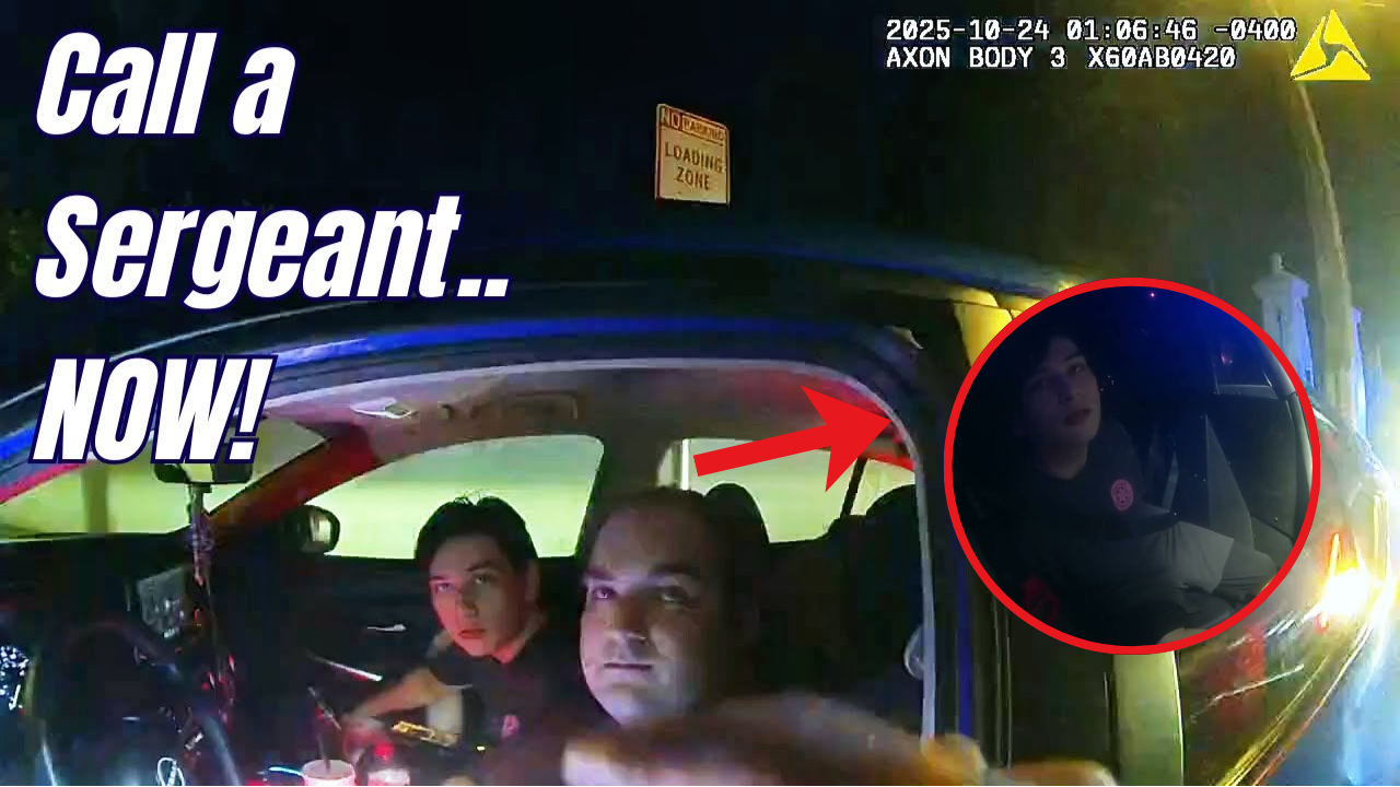 No-Nonsense Cops Rip Argumentative Couple Out of the Car