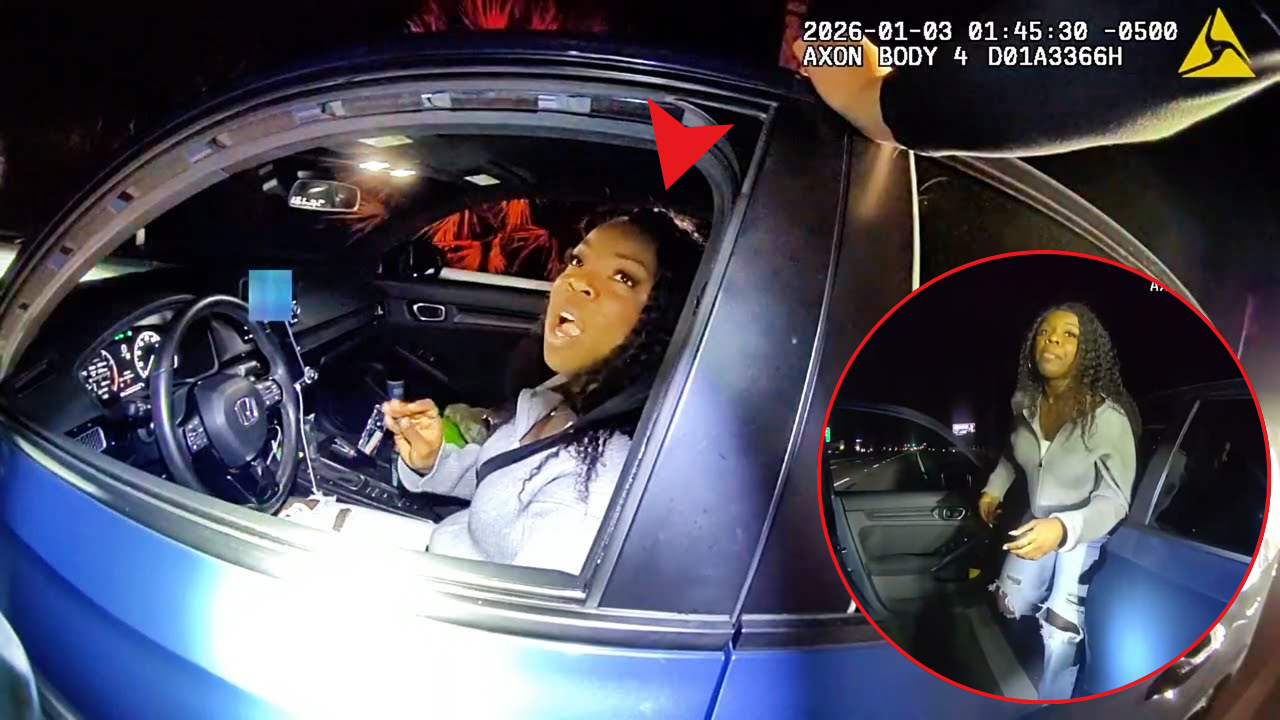 She Speeds Away at 100 MPH, Unaware Police Are Behind Her