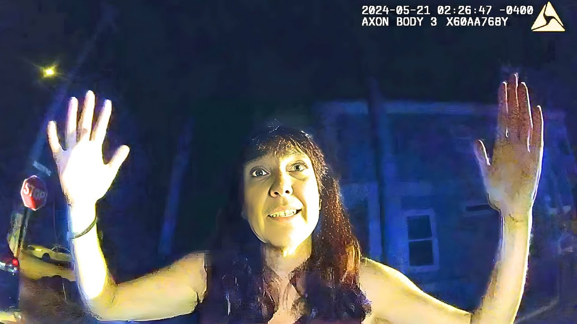Cop and Woman Annoyed by DUI Stop After Night Out