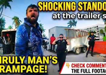 Crazy Man Disrupts Beach Photoshoot