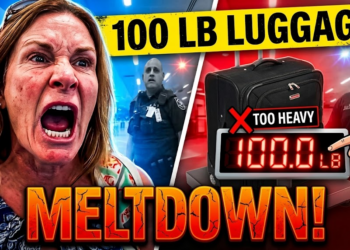 Angry Woman Has An Extreme Melt Down At Airport After Trying To Check In 100 Pound Luggage