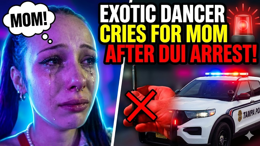 Exotic Dancer Cries For Mom After Being Arrested For Drunk Driving