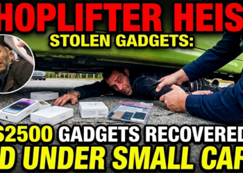 Shoplifter Squeezes Under Small Car To Avoid Being Arrested After Stealing $2500 In Electronics
