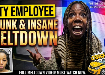 Drunk City Employee Goes Completely Insane After Crashing Her Own Car