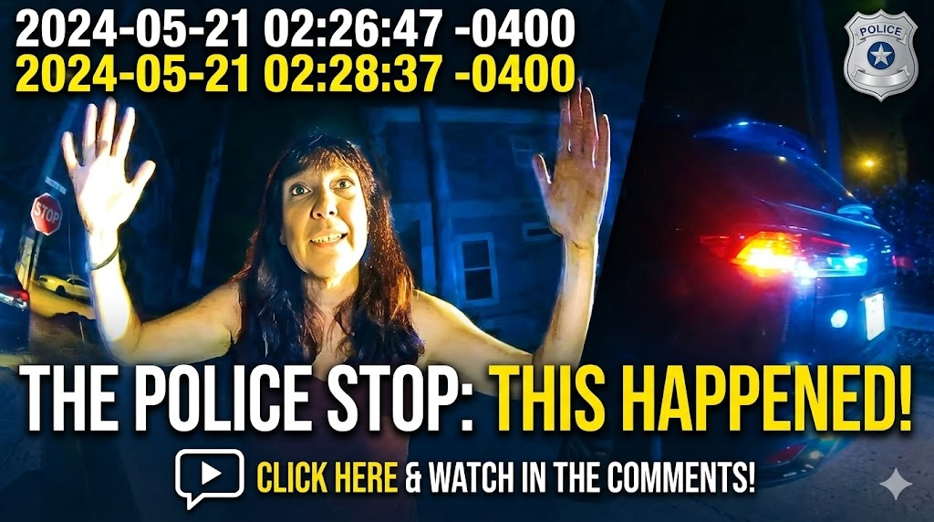 Cop and Woman Annoyed by DUI Stop After Night Out