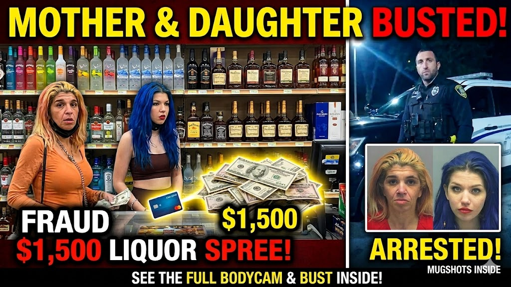 Mother and Daughter Arrested for Credit Card Fraud After Spending $1,500 In Liquor Store