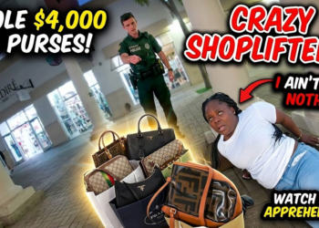 Crazy Shoplifters Steal $4,000 In Prada Purses And Try To Outrun Police Officer