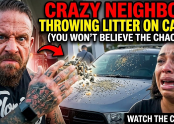 Crazy Neighbor Goes Insane After Throwing Cat Litter On Cars