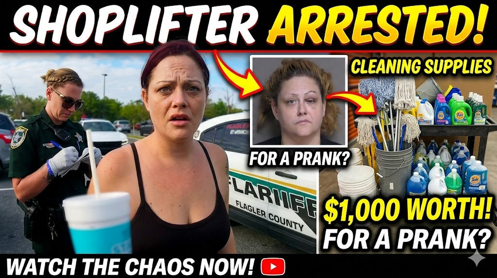Shoplifter Arrested After Stealing $1,000 in Cleaning Supplies for a Prank