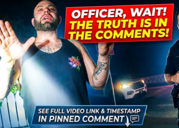 Drunk Man Crying to Wife in Car Gets Surprised by Police