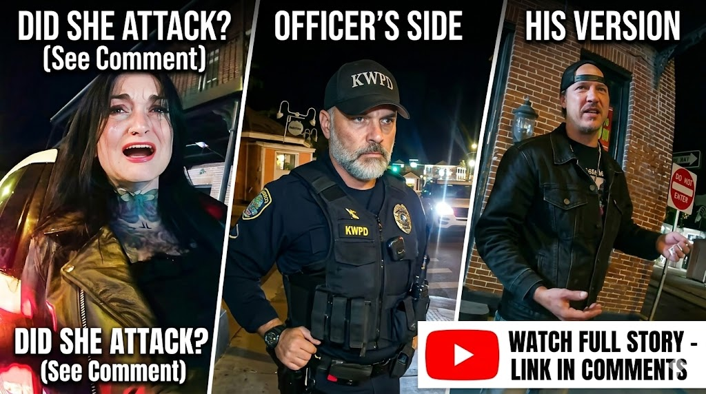 Drunk Women Kicks Husband in Front of Cop