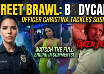 Spring Break Crowd Watches as Man Flees and Gets Tased