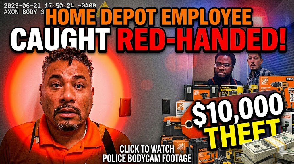 Home Depot Employee Caught Red-Handed Stealing $10,000 in Merchandise
