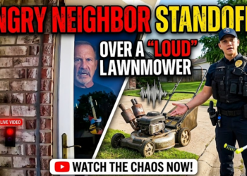 Angry Neighbor Has A Standoff With Cops Over A Loud Lawnmower