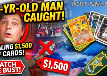 40-year-old Man Caught After Stealing $1,500 Worth of Pokémon And Sports Cards
