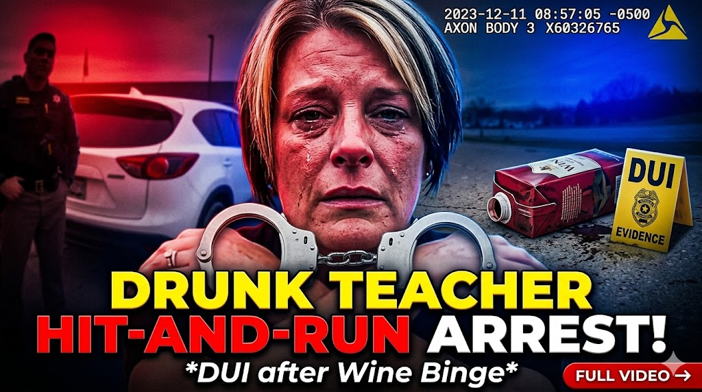 School Teacher Drunk off Wine Arrested After Hit-and-Run Accident